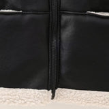 Giacca in Ecopelle con Interno in Shearling – Street Style Invernale