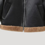Giacca con Bordo in Shearling – Elegante Stile Invernale